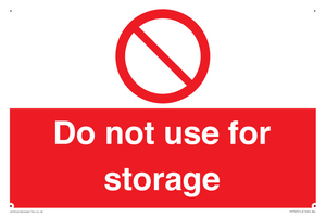 PV7505: Do not use for storage