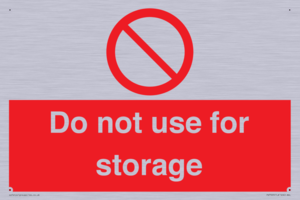 PV7505: Do not use for storage