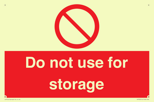 PV7505: Do not use for storage