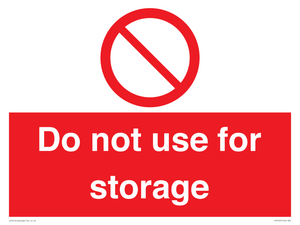 PV7505: Do not use for storage