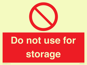 PV7505: Do not use for storage