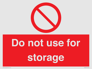 PV7505: Do not use for storage