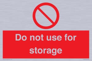 PV7505: Do not use for storage