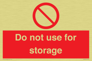 PV7505: Do not use for storage