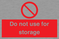 PV7505: Do not use for storage