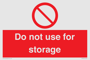 PV7505: Do not use for storage