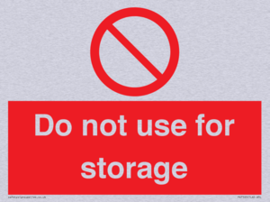 PV7505: Do not use for storage