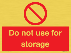 PV7505: Do not use for storage