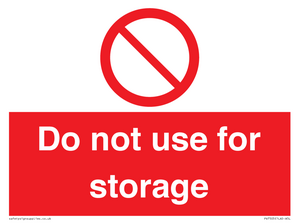 PV7505: Do not use for storage