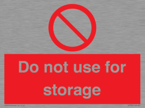 PV7505: Do not use for storage