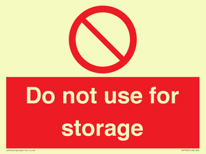 PV7505: Do not use for storage