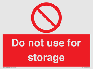 PV7505: Do not use for storage