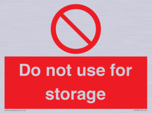 PV7505: Do not use for storage