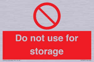 PV7505: Do not use for storage