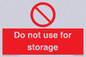 PV7505: Do not use for storage