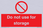 PV7505: Do not use for storage