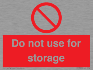 PV7505: Do not use for storage