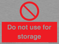 PV7505: Do not use for storage