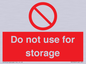 PV7505: Do not use for storage
