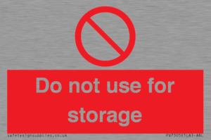 PV7505: Do not use for storage