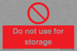 PV7505: Do not use for storage