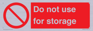 PV7505: Do not use for storage