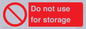 PV7505: Do not use for storage