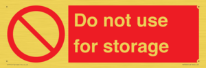 PV7505: Do not use for storage
