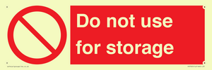 PV7505: Do not use for storage