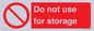 PV7505: Do not use for storage