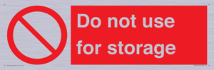 PV7505: Do not use for storage