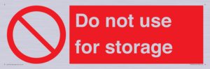 PV7505: Do not use for storage
