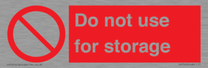 PV7505: Do not use for storage