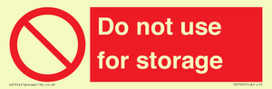 PV7505: Do not use for storage