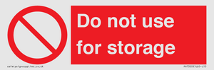PV7505: Do not use for storage