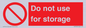 PV7505: Do not use for storage
