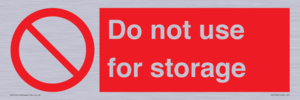 PV7505: Do not use for storage