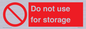 PV7505: Do not use for storage