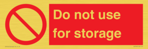 PV7505: Do not use for storage