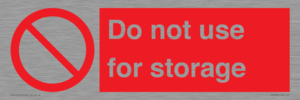 PV7505: Do not use for storage