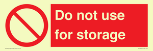PV7505: Do not use for storage