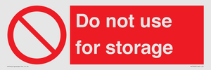 PV7505: Do not use for storage