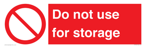 PV7505: Do not use for storage