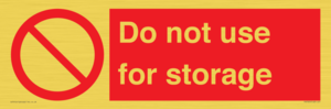 PV7505: Do not use for storage
