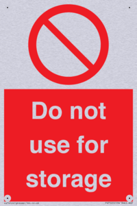 PV7505: Do not use for storage