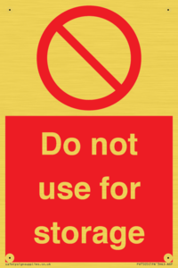 PV7505: Do not use for storage