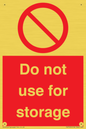 PV7505: Do not use for storage