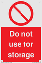 PV7505: Do not use for storage