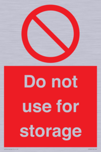 PV7505: Do not use for storage