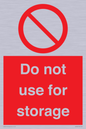 PV7505: Do not use for storage